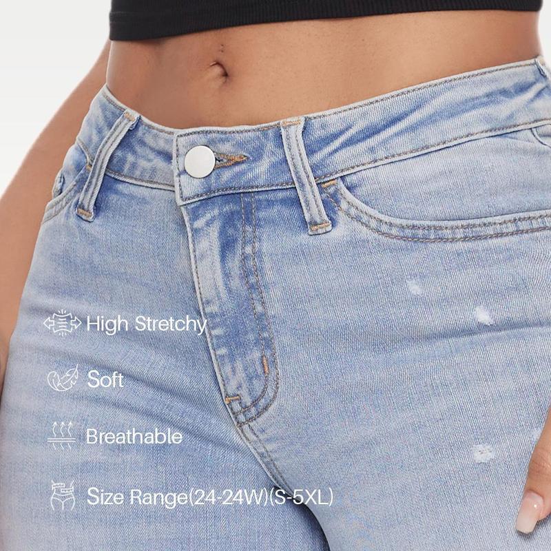 Trevalisse Mid-Rise Wide-Leg Jeans